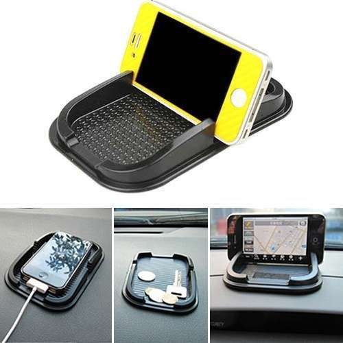 Car Dashboard Sticky Pad Mat Anti Non Slip Gadget Mobile Phone GPS Holder Phone Mount (Color: Black)
