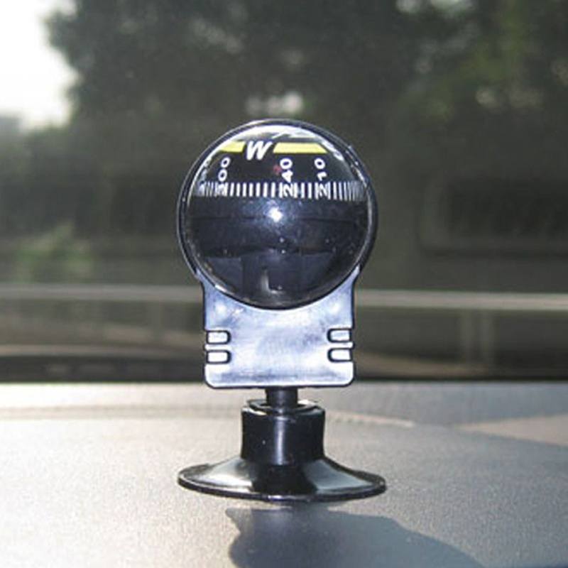 Suction Black Mini Car Dashboard Boat Truck Pocket Compass Ball-1