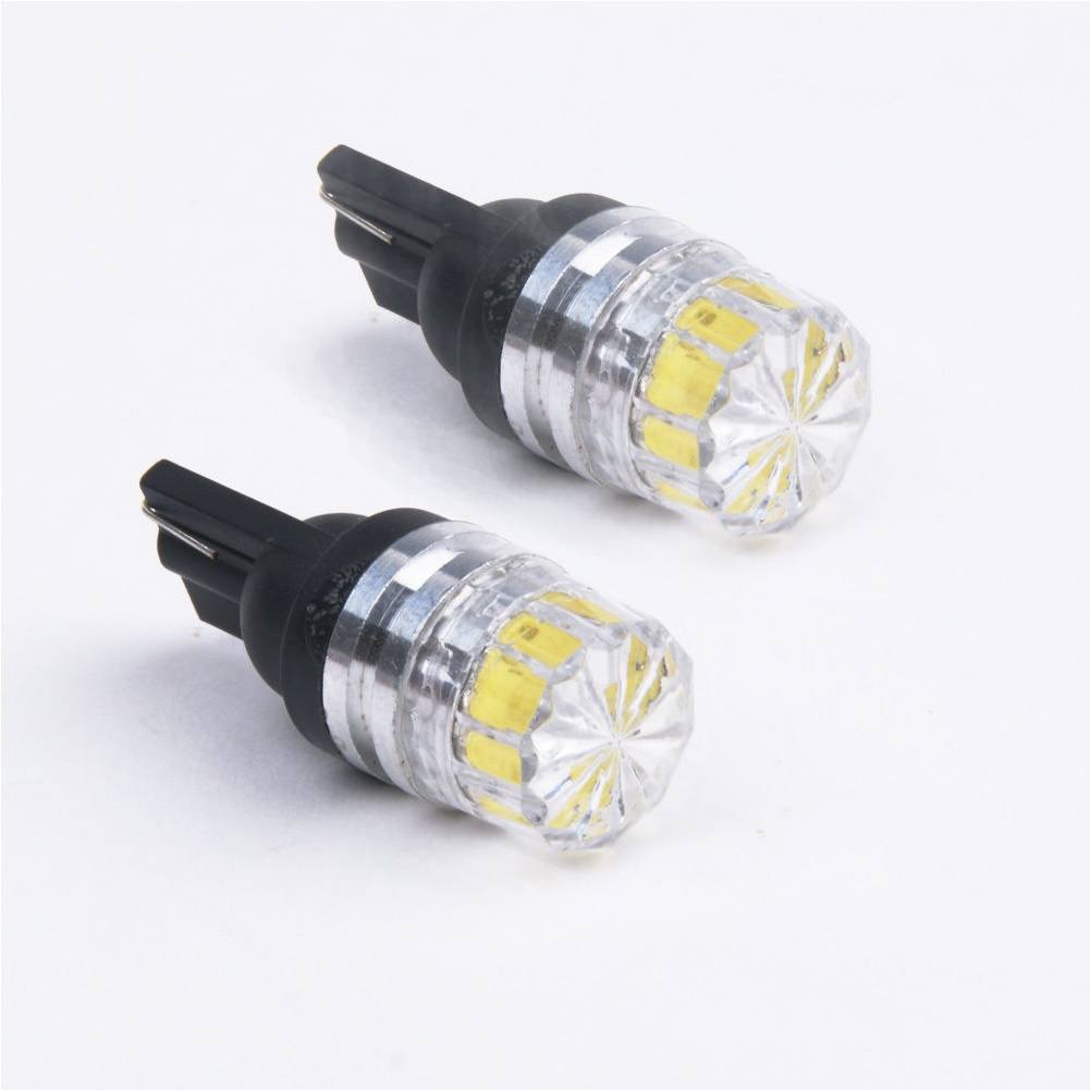 2Pcs T10 5050 5 SMD White LED Car Vehicle Side Tail Lights Bulbs Lamp-2