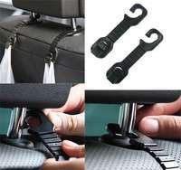 1ht6-1 Pair Professional Top Auto Car Shopping Bag Purse Seat Hook Hanger Holder Organizer Pothook