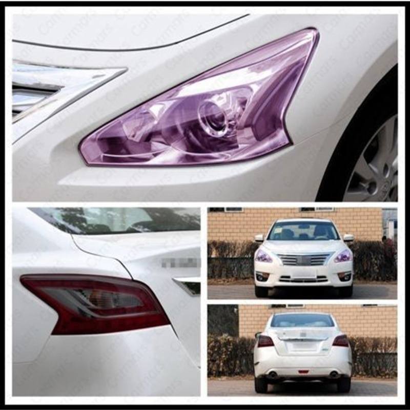 Fashion Reflective Car Light Sticker Headlight Taillight Tint Film-1