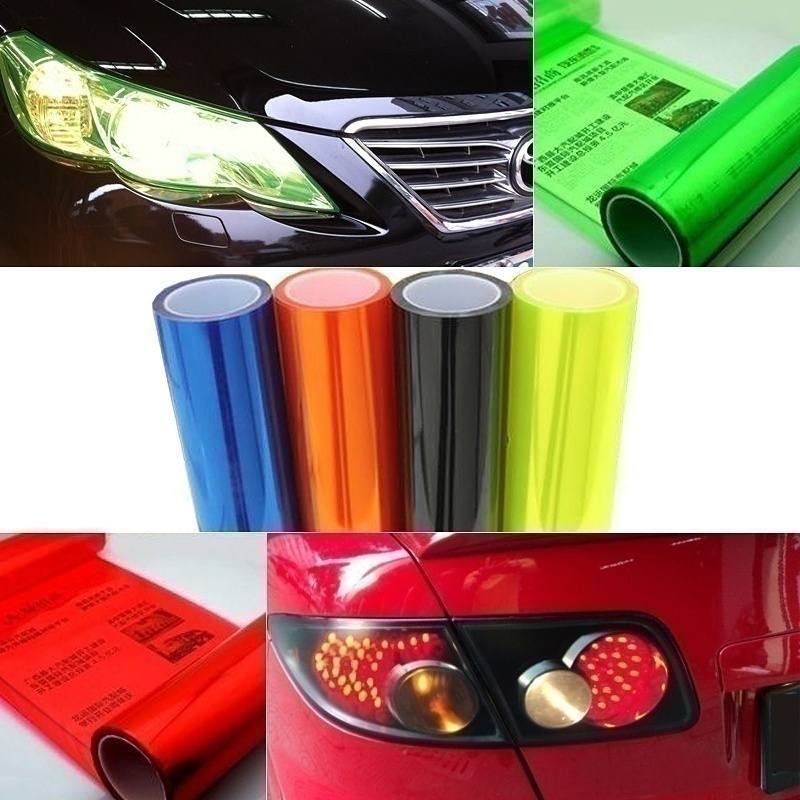 Fashion Reflective Car Light Sticker Headlight Taillight Tint Film-2