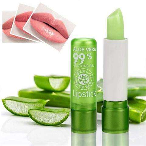 Women's Aloe Vera Lipstick Color Changing Moisturizing Lip Cream Cosmetics-3