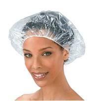 BhiH-New 20 Pcs Shower Bathing Elastic Cap Disposable Clear Spa Hair Salon