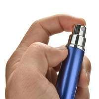 BoTn-Metal Travel Portable Mini Refillable Perfume Atomizer Empty Bottle Spray Case Hope Family