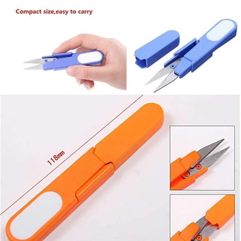Useful Plastic Handle Fishing Pliers Scissors Fly Line Cutter New Lure Fishing Accessories Tools For Fishing Tackle Boxes-3