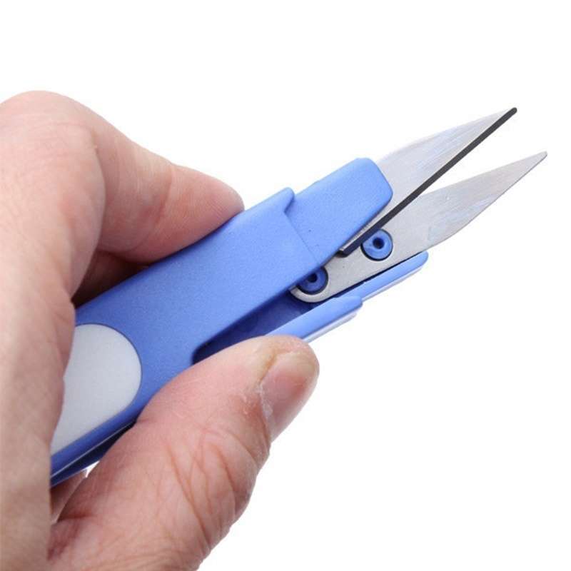Useful Plastic Handle Fishing Pliers Scissors Fly Line Cutter New Lure Fishing Accessories Tools For Fishing Tackle Boxes-4