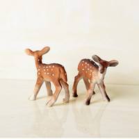 D66M-Creative Mini Deer Resin Ornaments Home Decor DIY Craft Kids Toys Animal