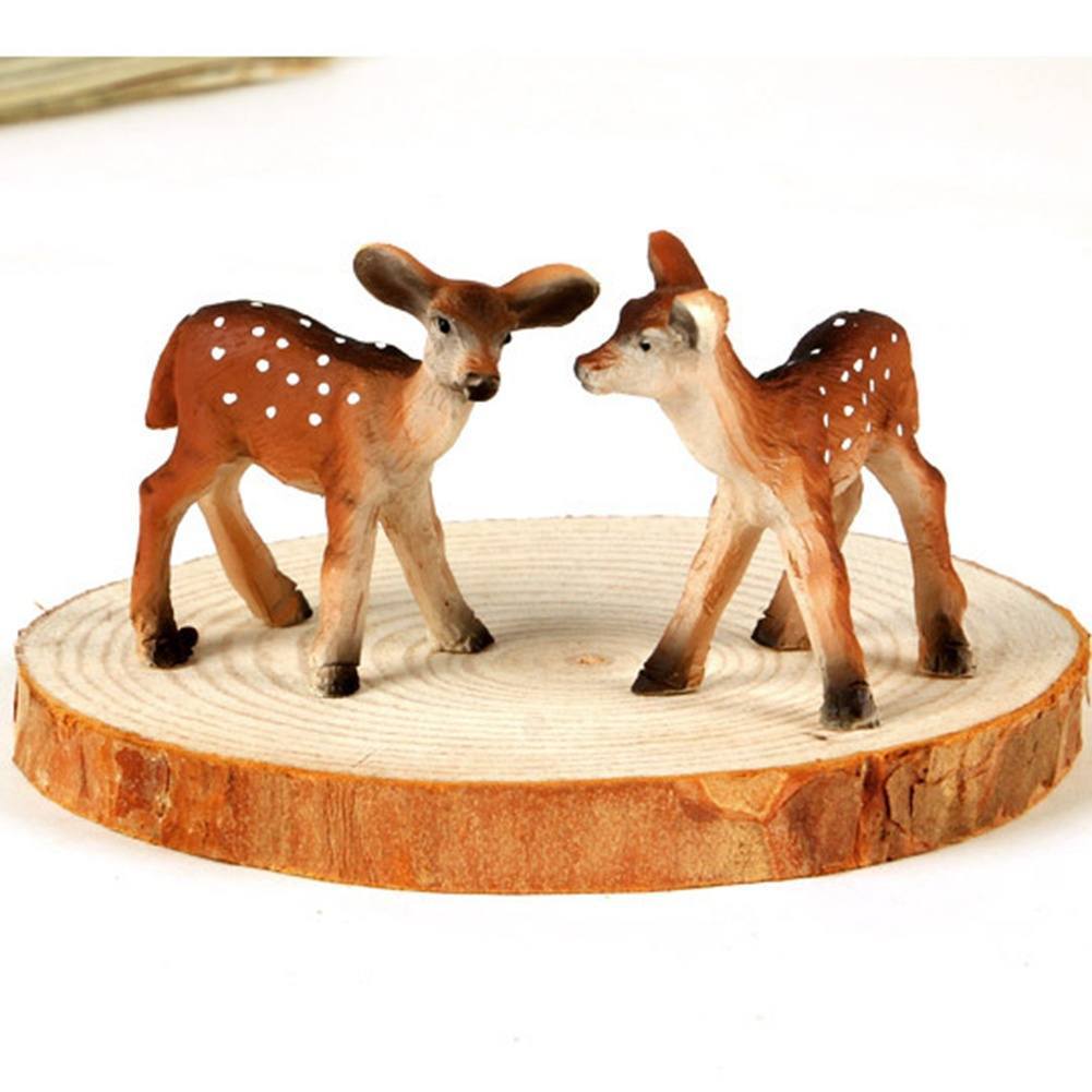 Creative Mini Deer Resin Ornaments Home Decor DIY Craft Kids Toys Animal-1