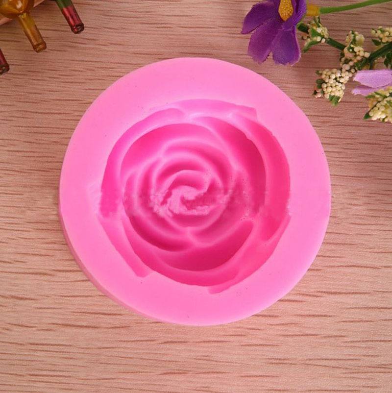Popular Mini Rose Shapes Chocolate Mould Cake Pastry Candy Molds Baking Tools DIY-2