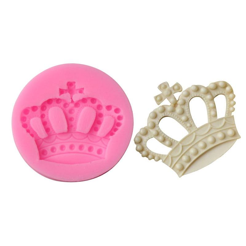 New Cook Fashion Silicone Mold 3D Crown Pattern Fondant Cake Decorating Tools Silicone Soap Mold