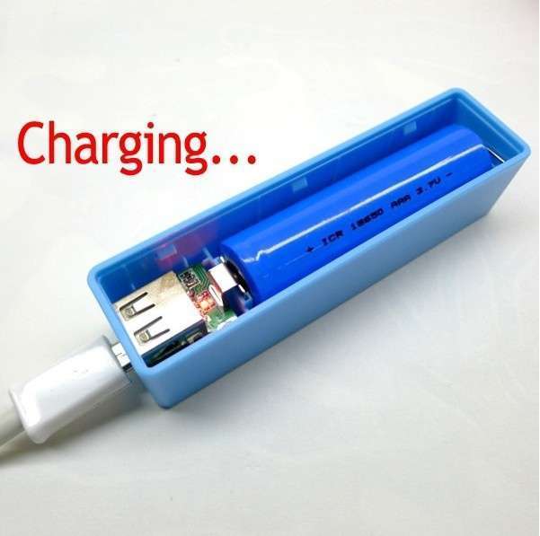 Portable Mobile Power Bank 18650 5300mAh Battery Charger Power Box for iPhone HTC Samsung (Battery not included)-4