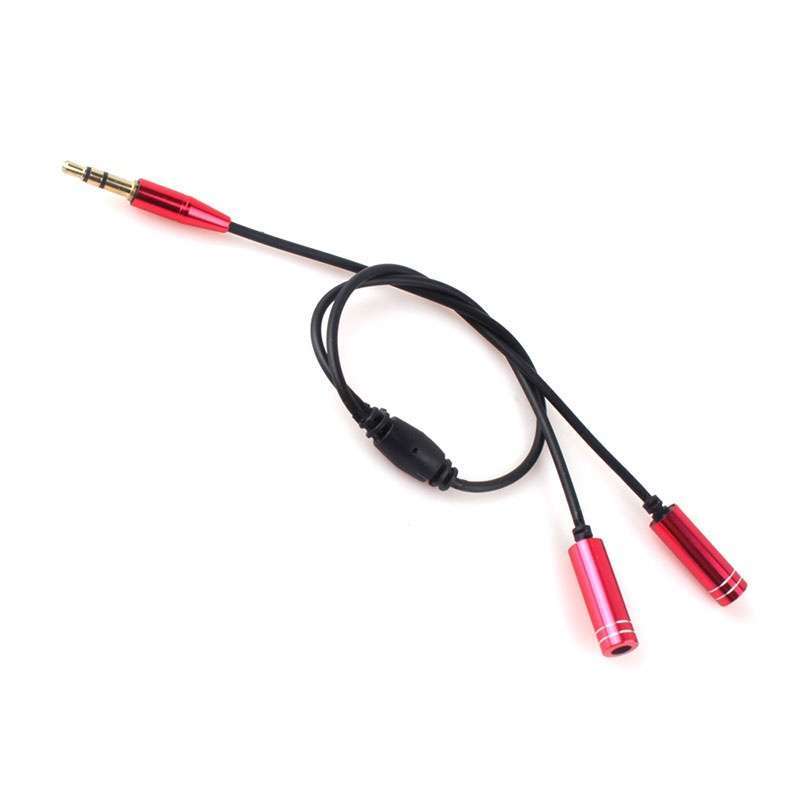 3.5MM Extension Earphone Headphone Audio Splitter Cable Adapter Male to 2 Female-8