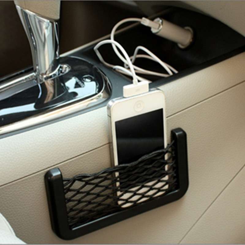 Universal Car Carrying Bag Stickers Car Nets Storage Bag Seat Back Bag Car Auto Organiser Accessories Mobile Holder Accessories
