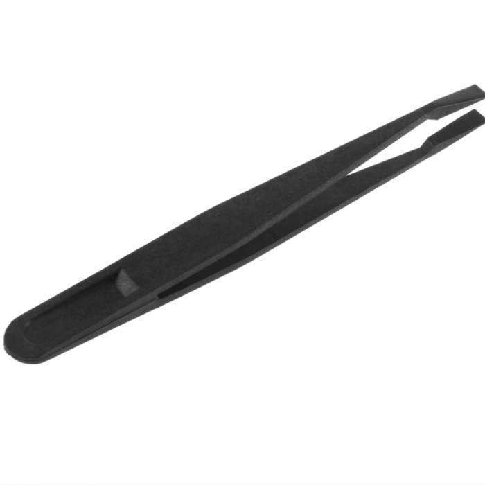 6pcs Black Anti-static Plastic Tweezers Heat Resistant Repair Tool Makeup-2