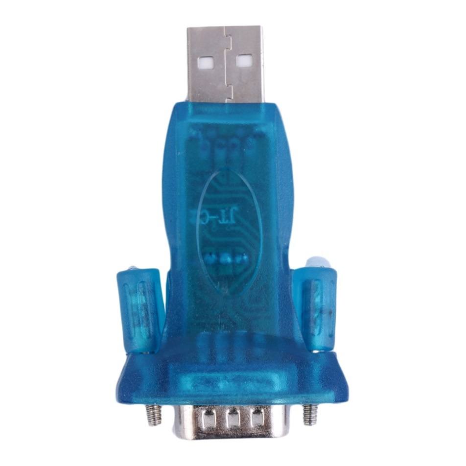 USB 2.0 to RS232 Chipset CH340 Serial Converter 9 Pin Adapter for Win7/8 va7 (Color: Blue)-1