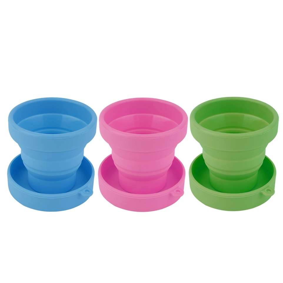Portable Silicone Telescopic Drinking Collapsible Folding Cup Travel Camping-3