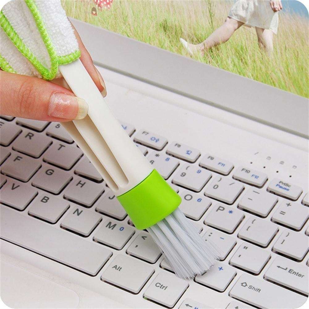 Hot Computer Window Air-conditioner Dust Cleaner Car Air Vent Double Ended Brush-4