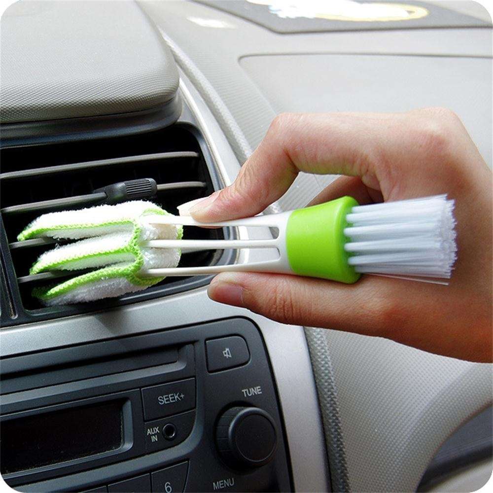 Hot Computer Window Air-conditioner Dust Cleaner Car Air Vent Double Ended Brush-5