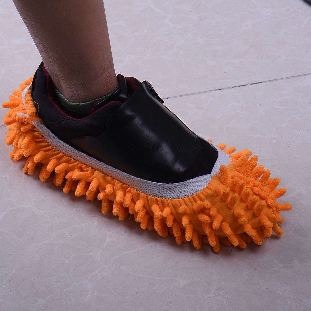 Mop Slipper Floor Polishing Cover Cleaner Dusting Cleaning House Foot Shoes Cove-8