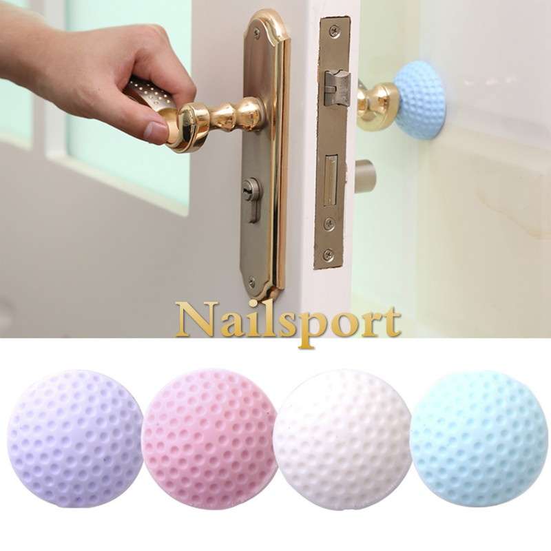 Self Adhesive Silicone Wall Protectors Door Handle Bumpers Buffer Guard Stoppers Silencer Crash
