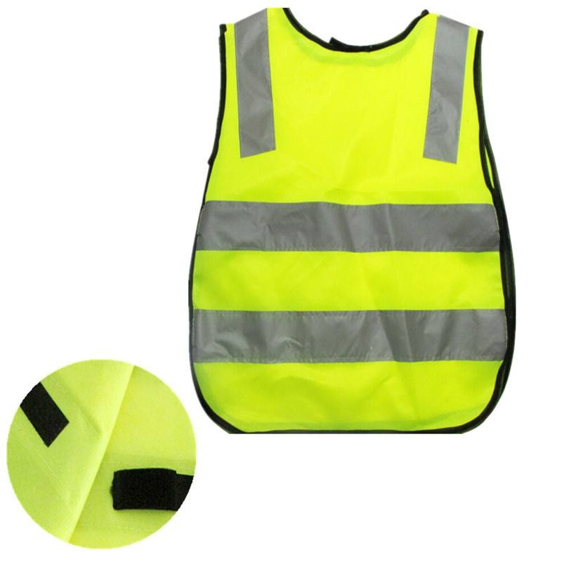 Children Traffic Safety Yellow Visibility Waistcoat Kids Child Jackets