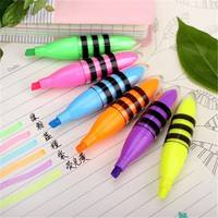 K5Vc-6pcs Mini Colorful Fluorescent Pen Highlight Liquid Chalk Glass Marker Set For Children