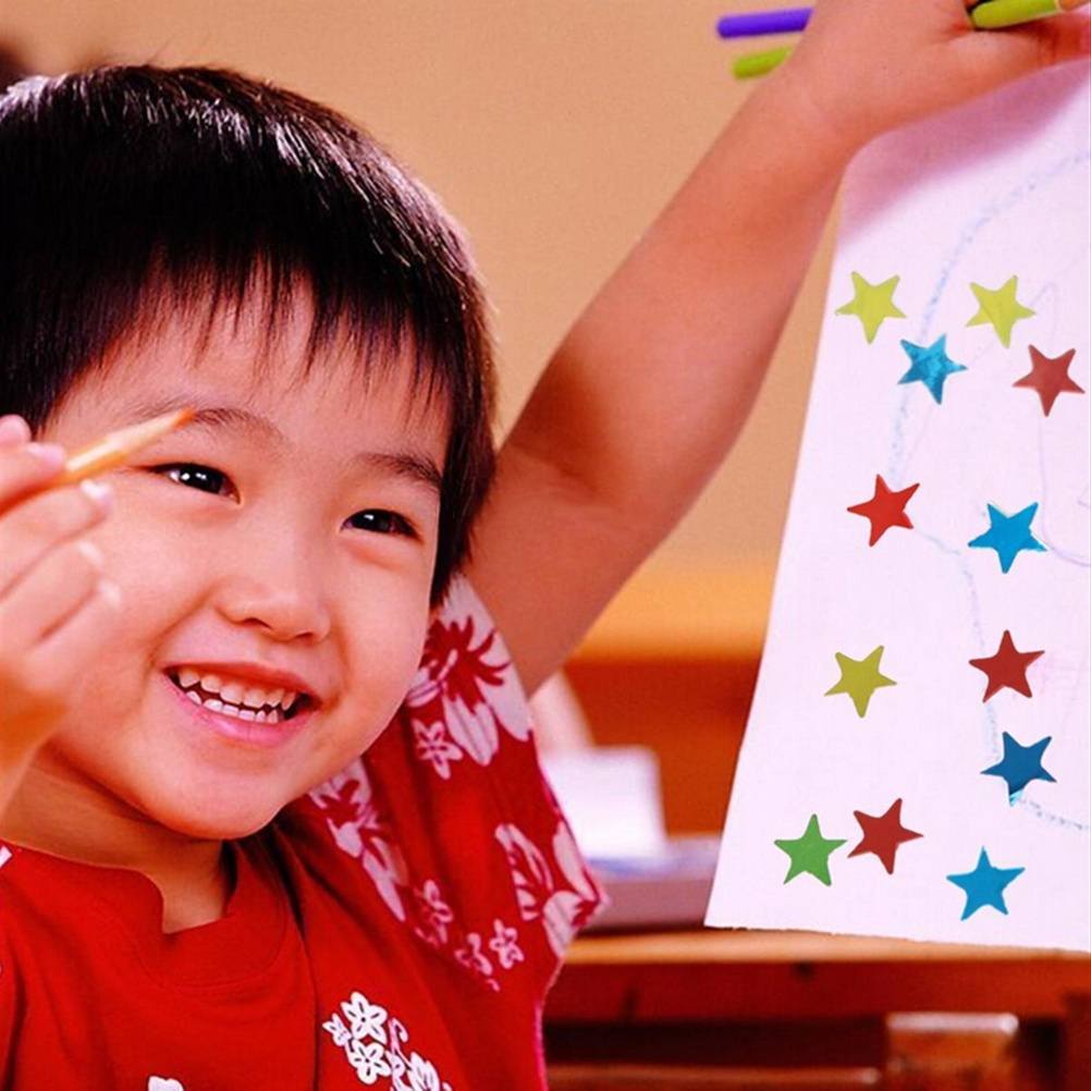 880pcs  Smile Stars Decal School Children Kid Teacher Merit Reward Sticker Happy-1