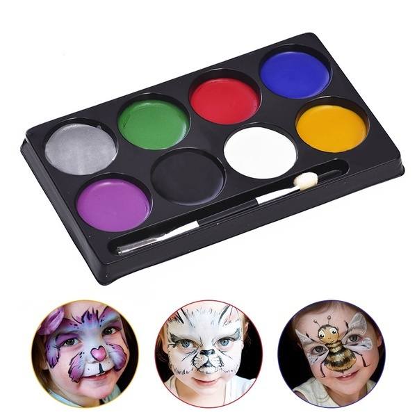 Make Up Face Paint Palette Fun Halloween Fancy Painting Kit Set
