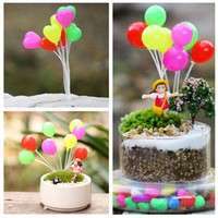 KNFU-Miniature Fairy Garden Mini Balloon Dollhouse Craft Plant Pot Ornament Decor Toy