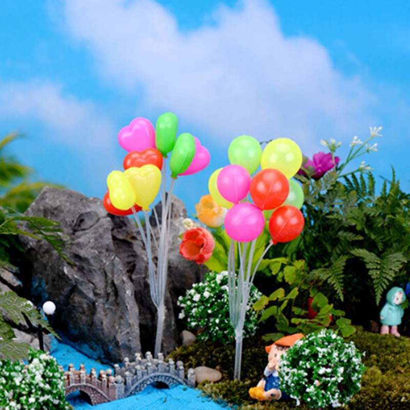 Miniature Fairy Garden Mini Balloon Dollhouse Craft Plant Pot Ornament Decor Toy-2