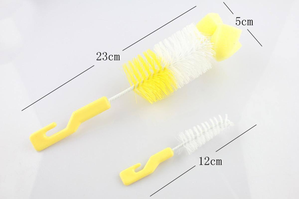 Colors Baby Kids Bottle & Nipple Cleaning Tools Nozzle Spout Teat Clean Brush-2