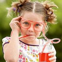 KmEA-Glasses Drinking Straw Eyeglass Frames Creative Toys
