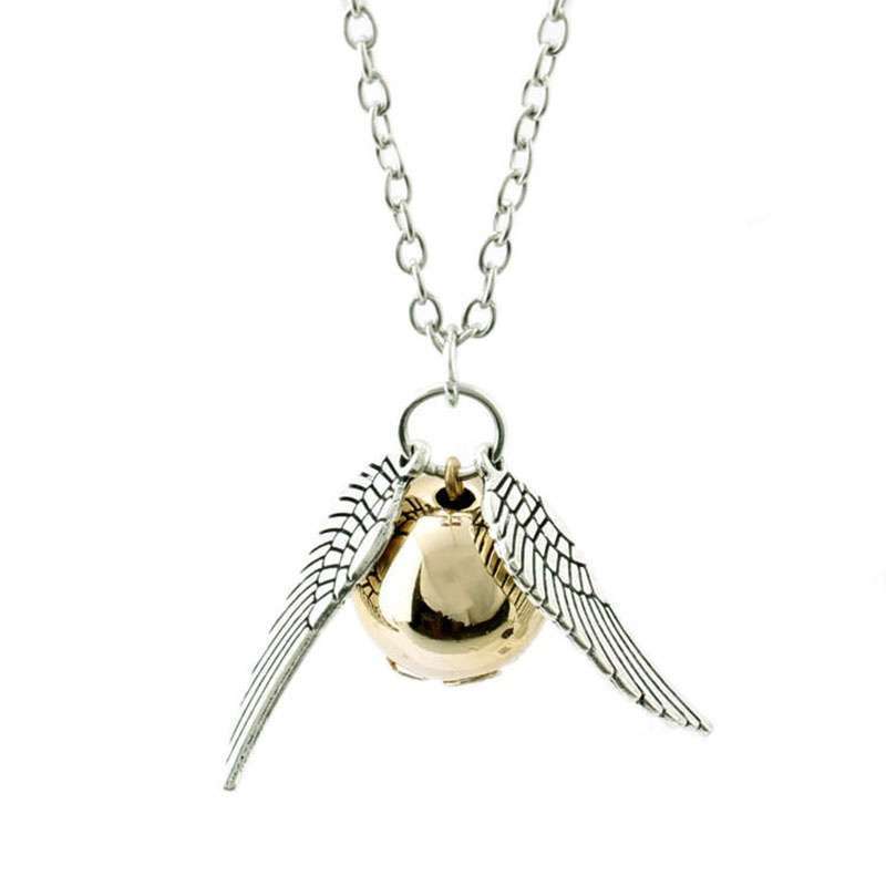Retro Fashion Snitch Coppery Silver Necklace Pendant Charm Chain New-2