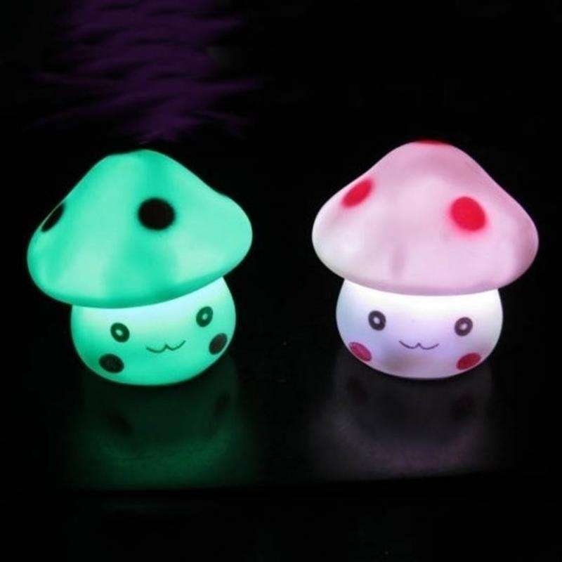 Romantic Colorful Dream Mushroom Night Light button Control Bed LED Light Lamp for Home Bedroom Decoration-2