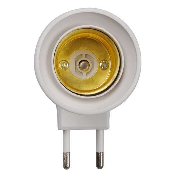 EU Plug E27 Base Socket  Night Light With Power On-off Control Switch-2