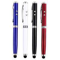 LpjB-4in1 Laser Pointer LED Torch Touch Screen Stylus Ball Pen For Phone Pad
