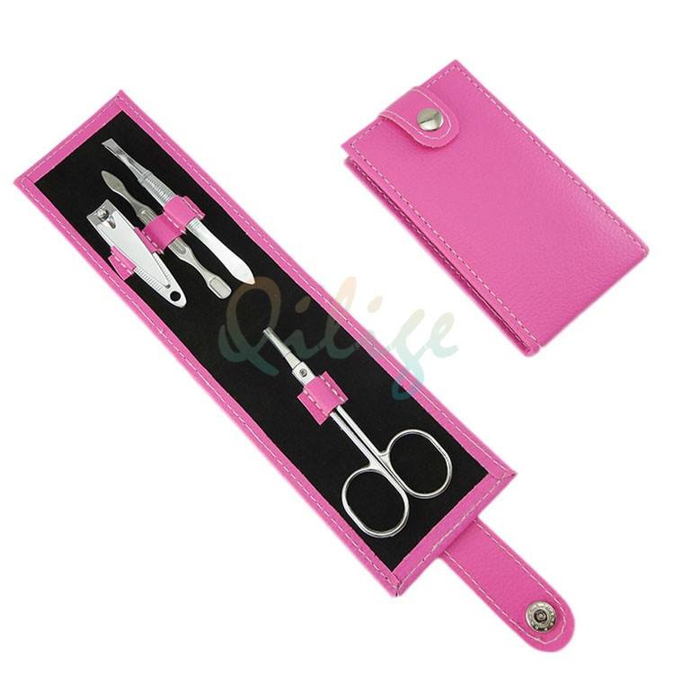4 In 1 Kit Nail Clippers Manicure Set Nail Tools Sets PVC and High Carbon Steel-1