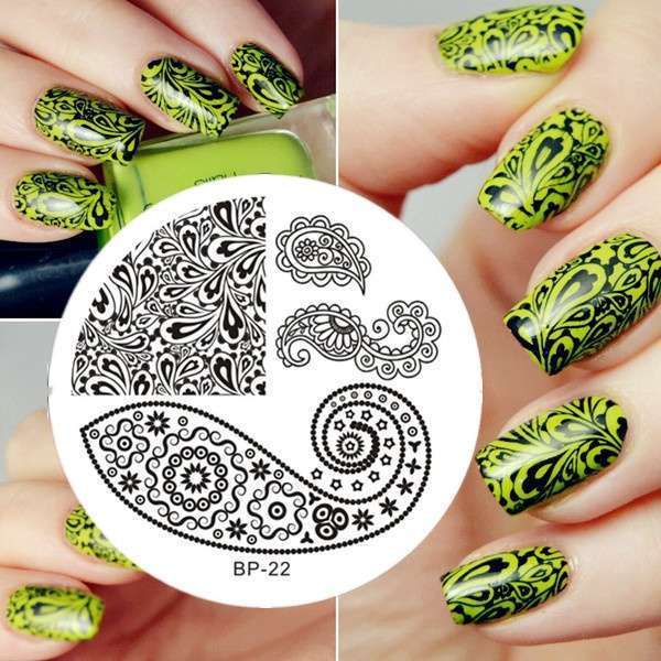 Butterfly Nail Art Stamp Template Image Plate BP22