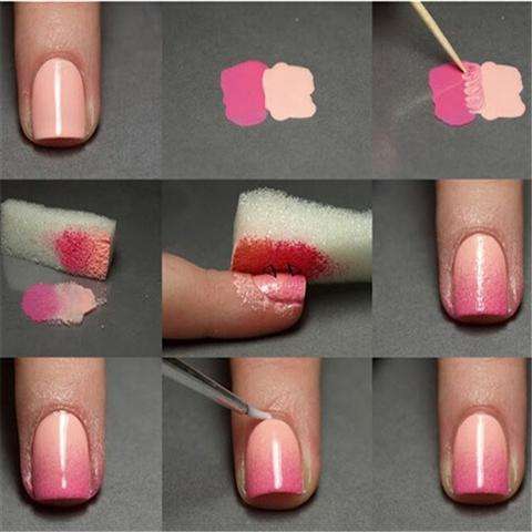 4PCS/Set Beauty Nail Sponges Manicure Sponge for Acrylic Manicure Gel Nail Art Care DIY UV Tool-4
