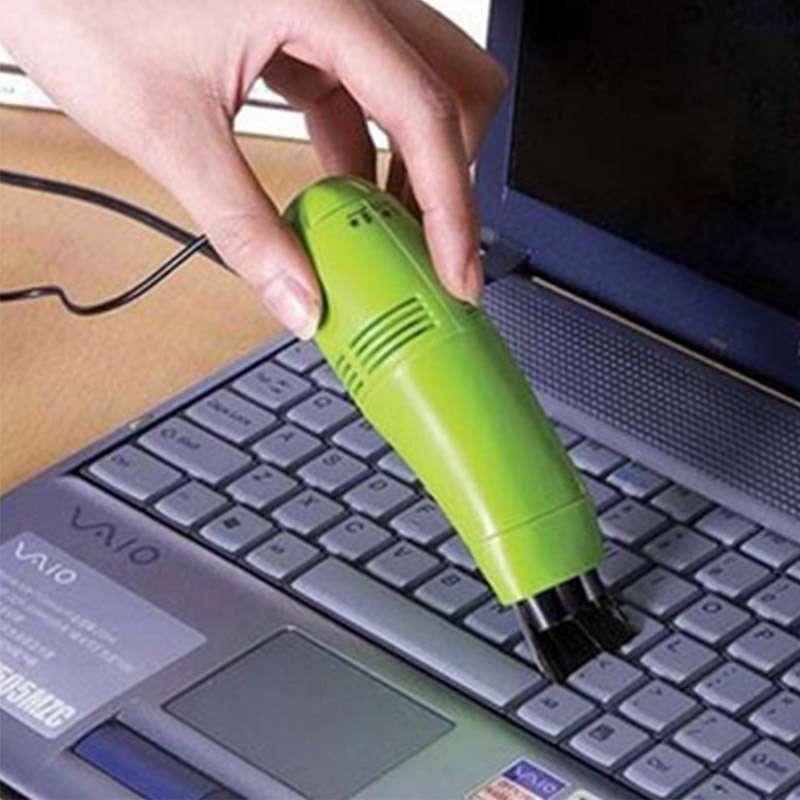 USB Vacuum Keyboard Cleaner Brush For PC Laptop Computer Air Fans Monitor Brush Random Color-6