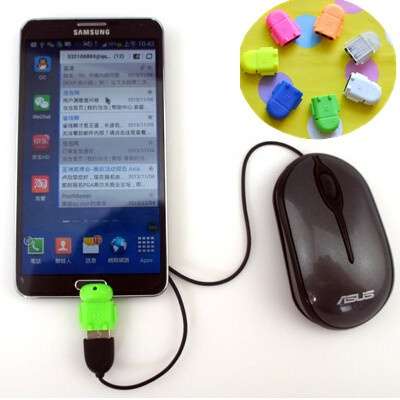 Micro usb to USB OTG adapter for Samsung Galaxy S2/S3/S4 for smartphone tablet pc to flash/mouse/keyboard