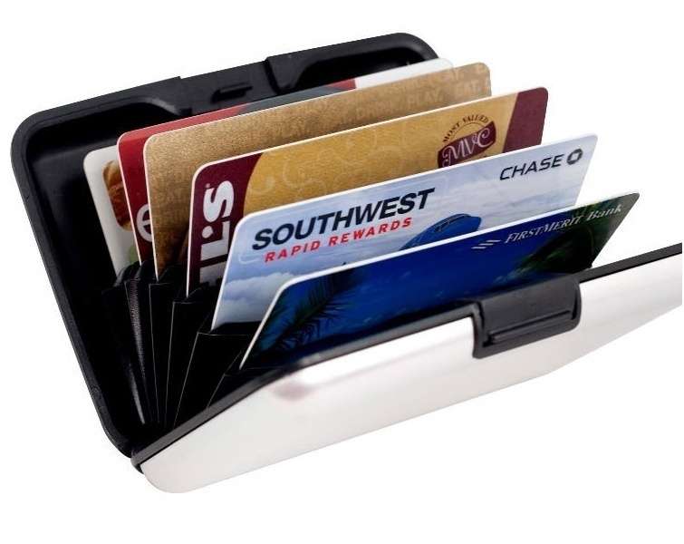 Portable Fashion Men Aluminium Business ID Credit Card Pocket Wallet Holder Case Waterproof Purse Box Candy Color 1Pcs-5