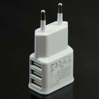 PtR7-3 Ports EU Plug USB Wall Travel AC Charger Adapter For Samsung Galaxy S5 Phone