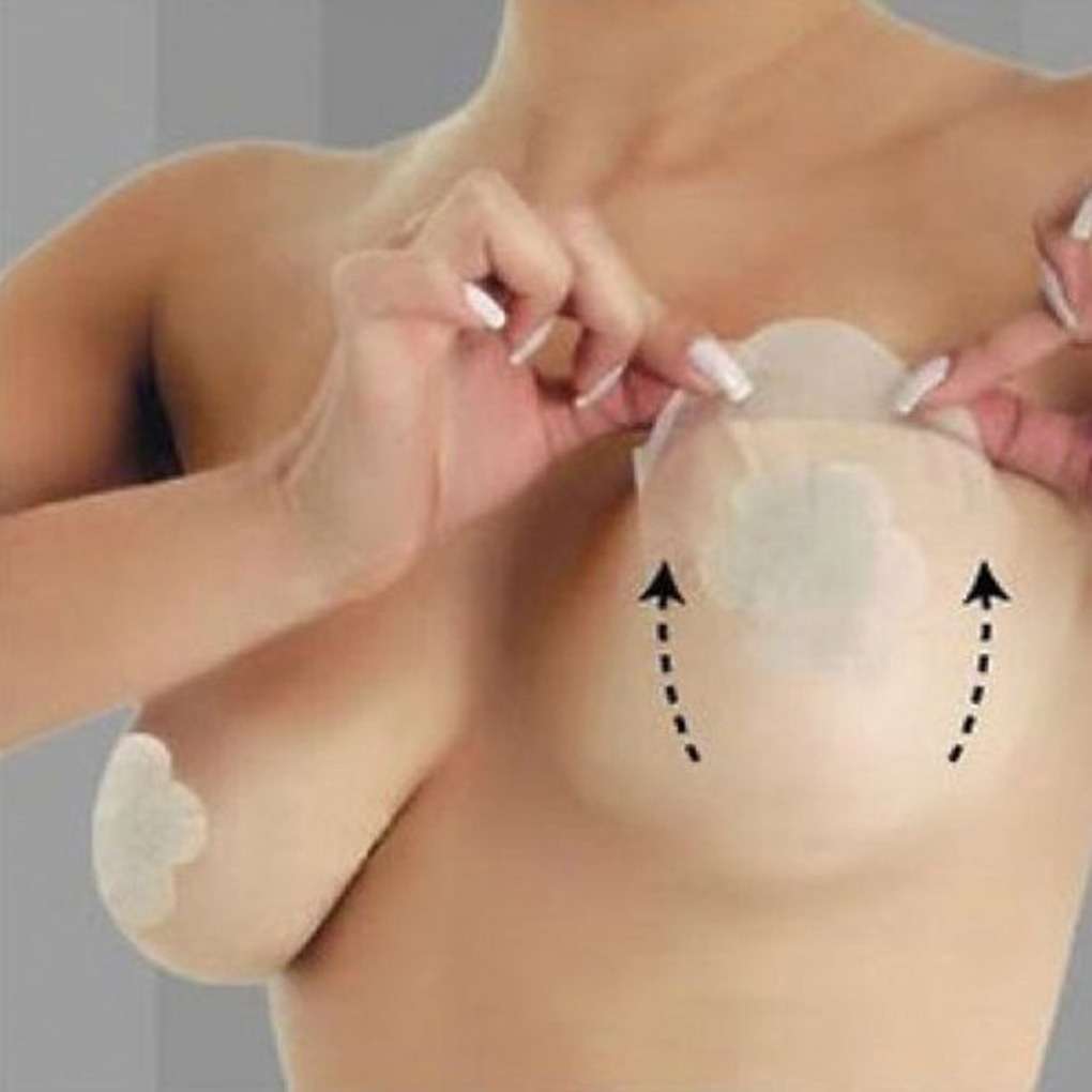 5 pair 10 x Instant Invisible Tape Breast Lift Bra Push Up Boob Uplift Shape Enhancers-3