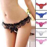 Sqvr-Sexy Ladies Solid Lace G-String Lingerie Underwear Briefs Comfortable