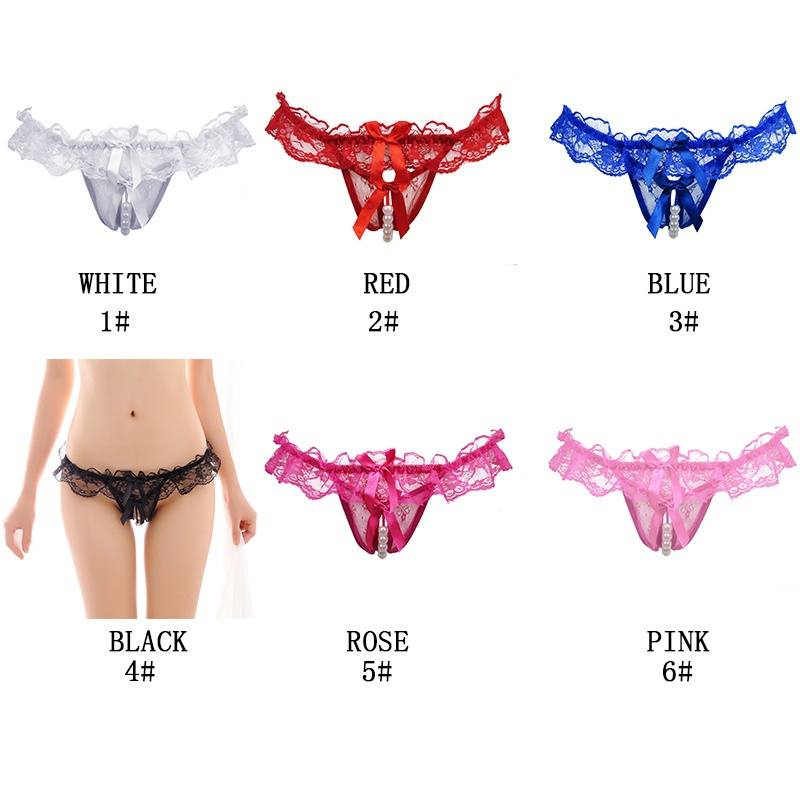 Sexy Ladies Solid Lace G-String Lingerie Underwear Briefs comfortable-1