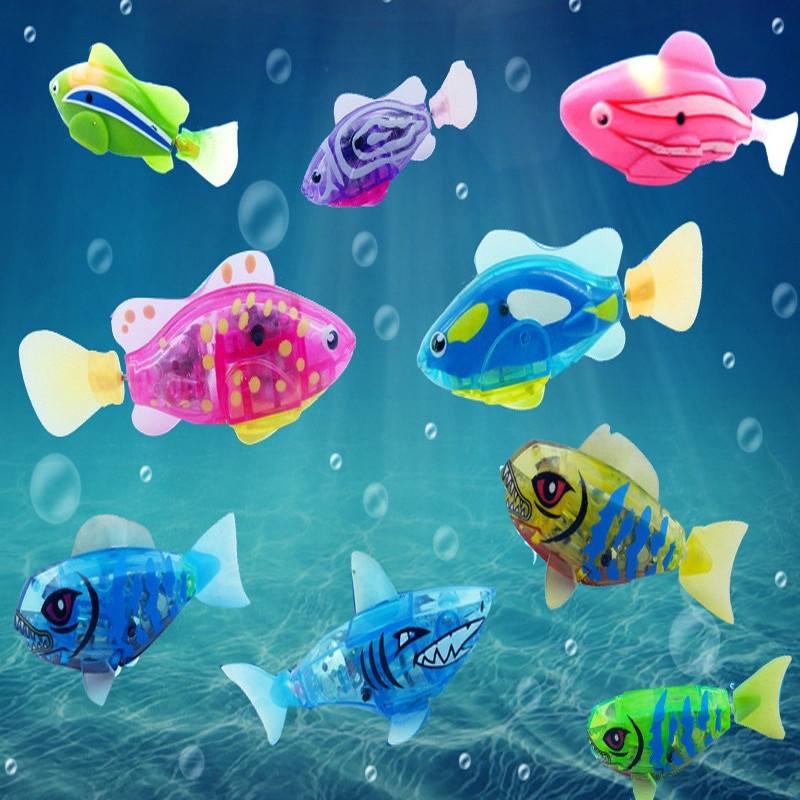 Baby toys Baby kids Activated Battery Powered Robot Fish Toy Gifts-2