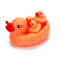 TTDr-Mummy & Baby Rubber Race Squeaky Ducks Family Bath Toy Kid Game Toys
