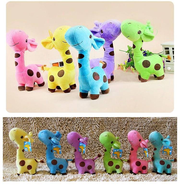 1pc Lovely Giraffe Dear Soft Plush Toy Animal Dolls Baby Kid Birthday Party Gift-1